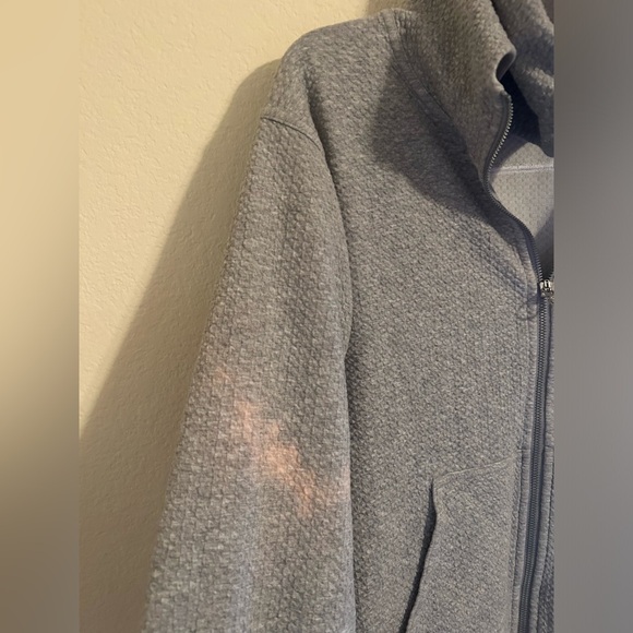 Lululemon All Yours Zip Hood Jacket Bubble Dot Heathered Core Light GreyWhite 4 - Picture 8 of 12